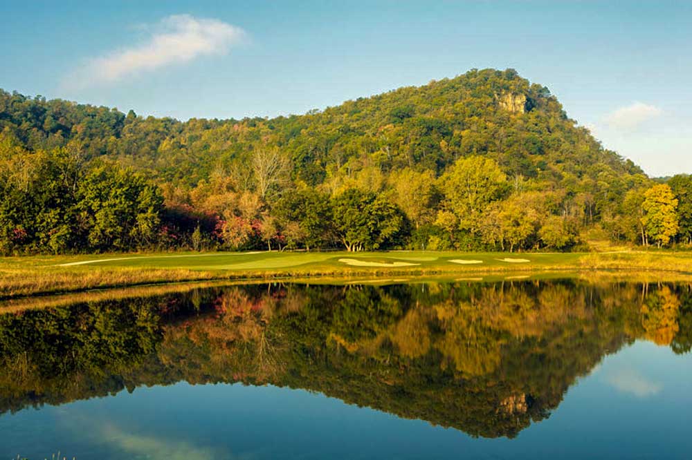 The Jewel Golf Club, located along the Mississippi River bluffs in Lake City, Minnesota