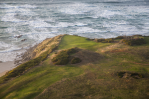 Aerial view of the Sheep Ranch at Bandon Dunes Golf Resort in Bandon, Oregon