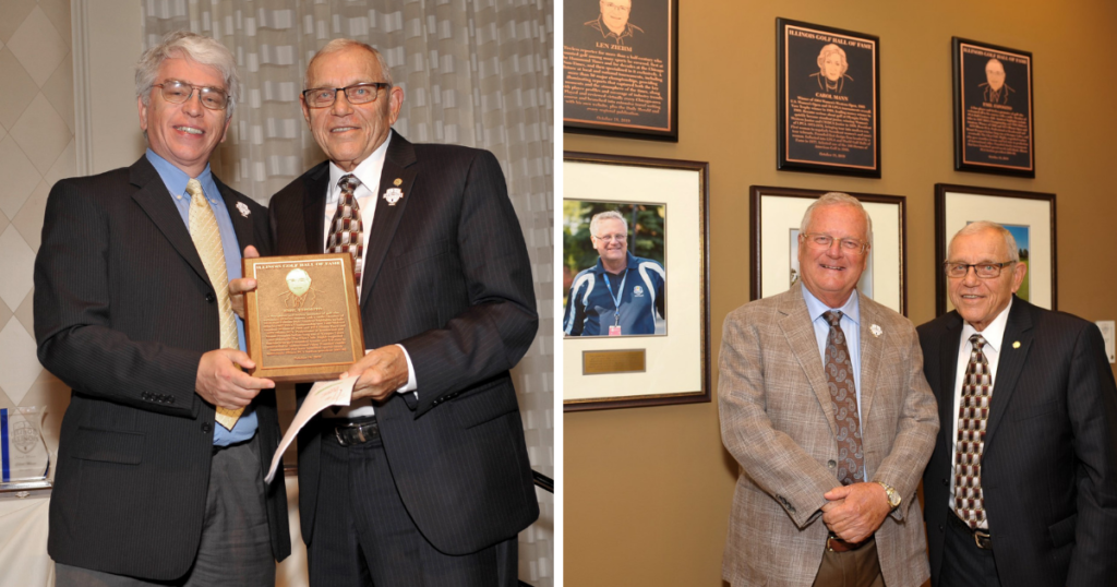 Emil Esposito pictured with Tim Cronin and Len Ziehm