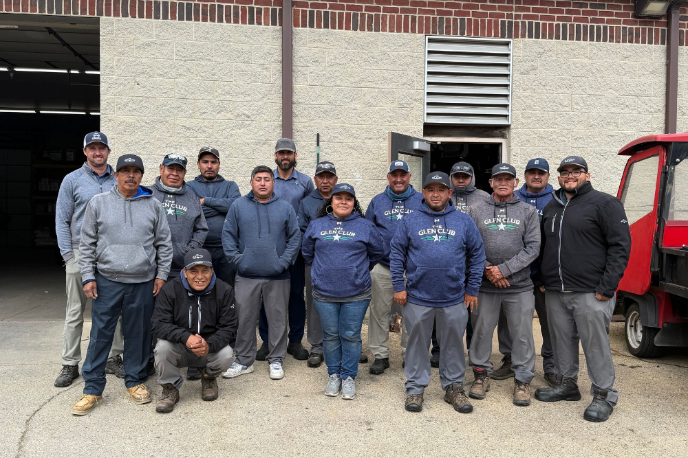 The Glen Club Superintendent Adam Wiles and his team