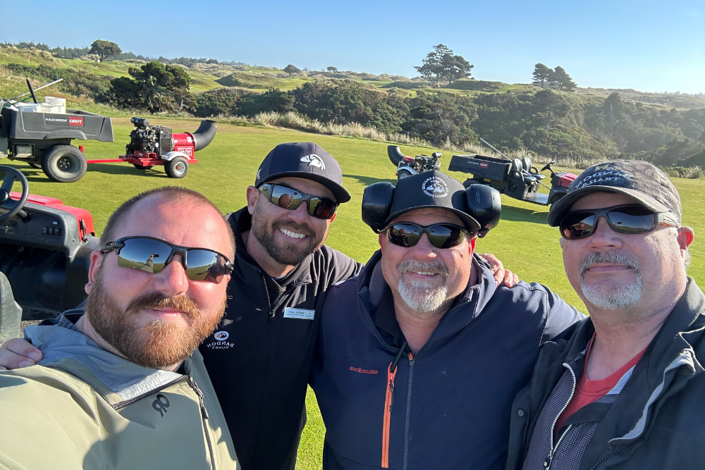 Old Macdonald Superintendent Eric Langford and crew