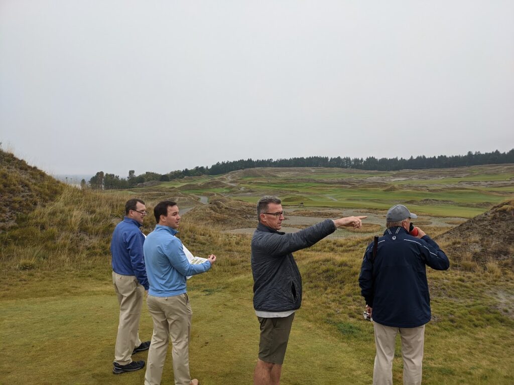 Chambers Bay Director of Agronomy Eric Johnson on course